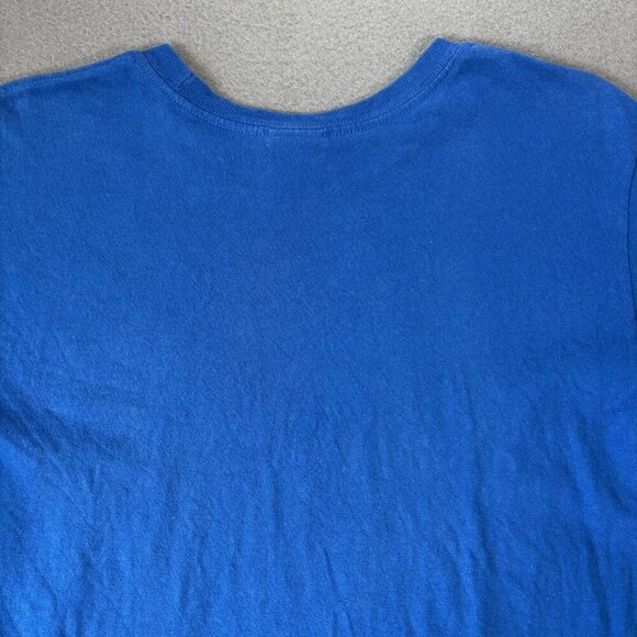 Vintage 90s Quiksilver Youth T-shirt XL Blue Y2K Streetwear Skater Skateboard - Picture 10 of 12